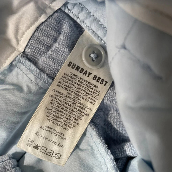 Aritzia  Sunday Best Harvey Corduroy Wide Leg Pants Dune Blue Size 4 - Picture 9 of 11